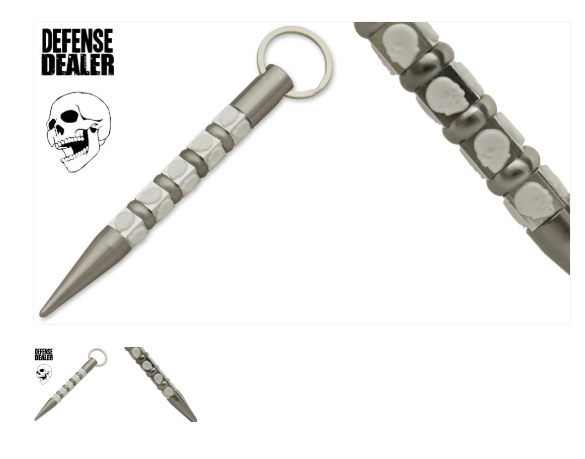Death Skull Kubaton Keychain