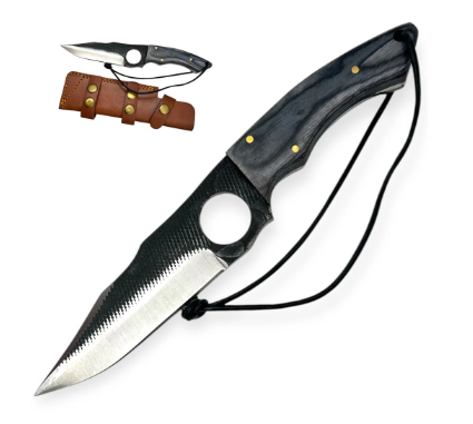 Red Deer® Striker Knife Black Wood Handle